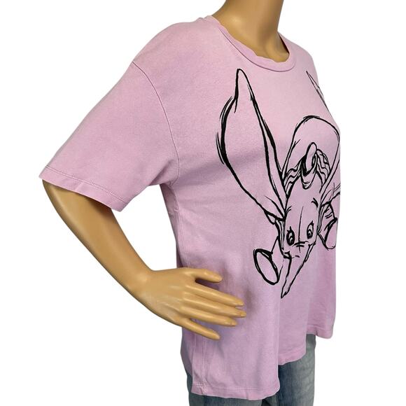 Zara Disney RARE Dumbo Timothy Q. Mouse Cotton T-Shirt Purple Size S - Picture 5 of 15